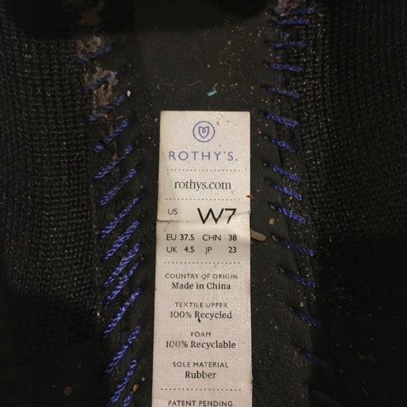 Rothys Womans Black Round Toe Loafers - Picture 2 of 6